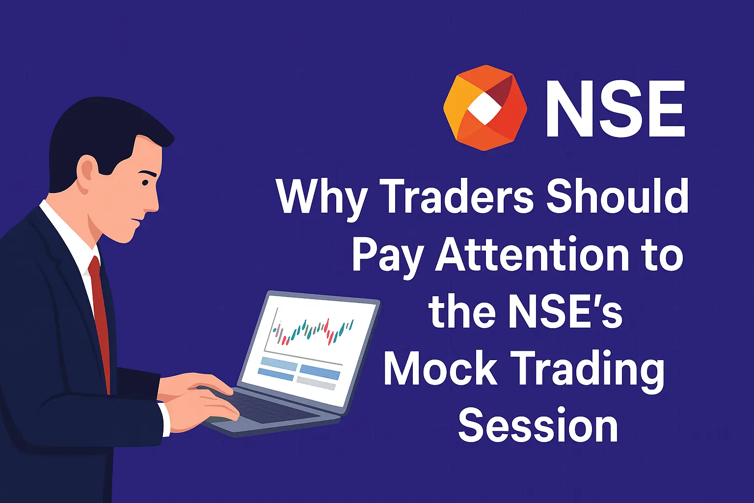 Traders monitoring the NSE’s mock trading session on a digital stock market screen, highlighting test orders, liquidity, and system readiness before live trading.